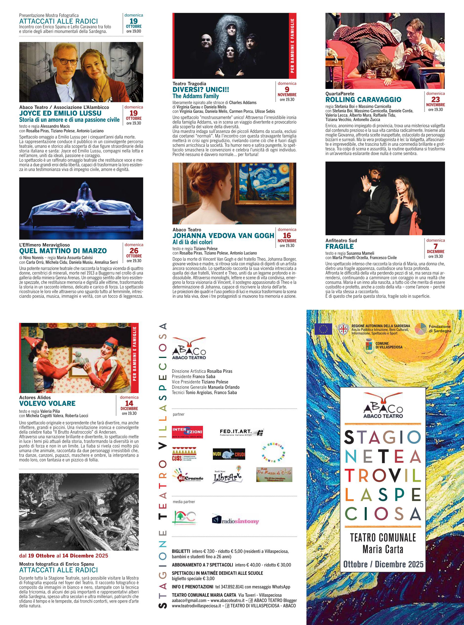 Stagione Teatro Villaspeciosa 2025